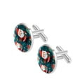 thumbnail image 2 of Snowman Stylish Shirt Cufflink Set Made of Stainless Steel for Formal Wear - for Weddings and Special Occasions - Silver Jewelry Option Available, 2 of 6
