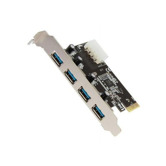 Syba PCI-Express USB 3.0 4-Port Card VIA Chipset 4pin Molex Power 5Gbps
