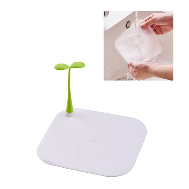 Haofy Bean Sprouts Cubierta De Drenaje De Piso Tapón De Drenaje De Bañera De Silicona Tapón De Bañera Tapones De Bañera Tapón De Drenaje De Fregadero Plano