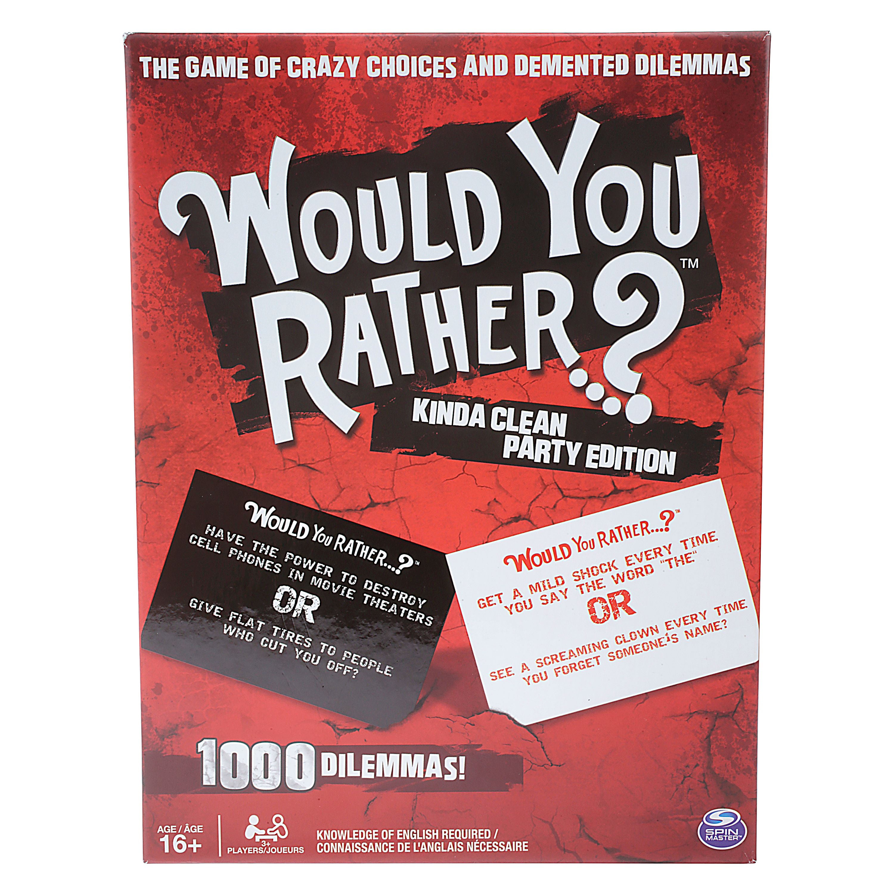 Would You Rather? Adult Kinda Clean Party Edition Card Game