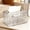 🔥 White_Base#1581, variant on Decorative Tissue Box Cover for Bathroom or Living Room, Embossed Clear Plastic Paper Towel Holder for Coffee Table and Home Decor