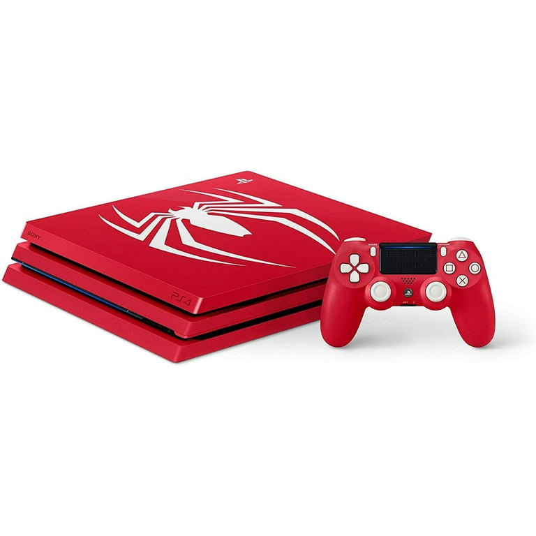 PlayStation 4 Pro Console - Limited Edition Amazing Red Marvel's