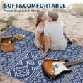 thumbnail image 6 of Outdoor Area Rug Waterproof Plastic Straw Rug, Plastic Straw RV Mat, Stain-Resistant Indoor Outdoor Carpet for Patio, Deck, Balcony, Picnic & Beach, 6 of 9