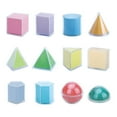 thumbnail image 4 of 12 bloques de formas geométricas, juguetes educativos, bloques de patrones 3D con sólidos geométricos para niños de escuela primaria, niños de jardín, 4 of 7