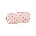 thumbnail image 2 of Rirozkan Pencil Pouch, Checkered Cherry Print Zippered Pen Bag, Lightweight Organizer for Office, Makeup, Art Supplies, Indoor, 2 of 6
