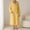 Yellow, variant on Sofwtay Women's Plus Size Cable Fleece Hooded Button Front Long Bath Robe with Side Pockets for Ladies Loungewear Sleepwear
