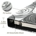 thumbnail image 3 of FORMRS 3 Ring Photo Album 4"x6" Self Adhesive Large Capacity PU Leather Cover, Black Roses, 3 of 8