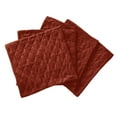 thumbnail image 4 of Home Soft Things Quilted Micromink 4 Piece Throw Pillow Cover Set - Rooibos Tea - 20" x 20", 4 of 5