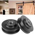thumbnail image 1 of nipocaio Sliding Door Wheel, Sliding Barn Door Wheel, Closet Hardware Roller Cabinet Window Pulley Use 2pcs, 1 of 5