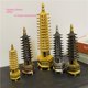 thumbnail image 1 of Torre de metal Wenchang, piso 9, piso 13, decoración de oficina en casa, artesanías, adornos, atracciones turísticas, colección de recuerdos, 1 of 5