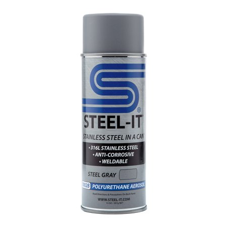 Steel-It 1002B Grey 14 oz Polyurethane Spray Paint