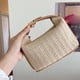 thumbnail image 5 of Monedero de Paja Tejido a Mano, Bolso Tejido Bohemio Ajustable Informal Desmontable para Mujer, , Macarena monedero de paja, 5 of 8