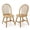 Natural, variant on Giantex 2-Piece Windsor Dining Chairs, Heavy-Duty Rubber Wood Kitchen Side Chairs, White