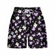 thumbnail image 4 of Pantalones Cortos Sueltos para Mujeres de Verano Impreso Encaje Hasta Bolsillo Elástico Pantalones Cortos Casuales Poliéster, Moda Pantalones Cortos de Verano para Uso Diario Y de Ocio, 4 of 8