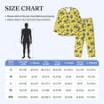 thumbnail image 4 of Honeii Honeybee Pattern Mens Pajamas Set,2pcs Men's Lounge Long Sleeve Sleep Shirt and Pajama Bottoms Sleepwear Set,Mens Pjs Sets-X-Large, 4 of 7