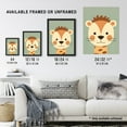 thumbnail image 4 of Cute Zoo Animal Graphic Artwork Soft Pastel Colour Geometric Shapes Kids Bedroom Painting Unframed Wall Art Print Poster Home Decor Premium, 4 of 5