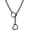25" Chunky Black Heart, variant on Heart Slip Chain Necklaces for Women,Stainless Steel O-Ring Adjustable Lariat Y-Necklace,Punk Gothic Cuban Collar Choker Necklace for women