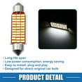 thumbnail image 5 of Unique Bargains LED Festoon Light White Bright LED 41mm 211 212 LED 33SMD 3014 Chipsets Metal Silver Tone Yellow 2 Pcs, 5 of 6