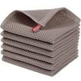 thumbnail image 7 of Kitchen Towels，6-Pack Dish Towels 100% Cotton Waffle Weave Ultra Soft Absorbent Quick Drying Dish Rags，Dish Cloths， Dishcloths Sets，Tea Dowels for Kitchen，Bar Towels,12x12 Inches, Brown, 7 of 7