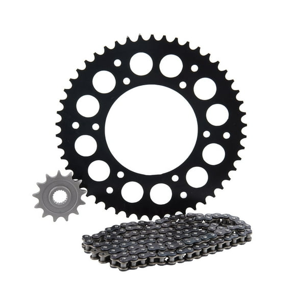 Primary Drive Alloy Kit & 420 MC Chain Black Rear Sprocket