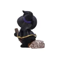 thumbnail image 2 of Adorno de resina para manualidades con forma de gato con escoba voladora (1 unidad, varios colores), 2 of 5