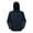 Navy Blue, variant on Men's Packable Hooded Long Coat - 3D Tailored Loose Fit Outdoor Commuter Jacket with Multiple Pockets