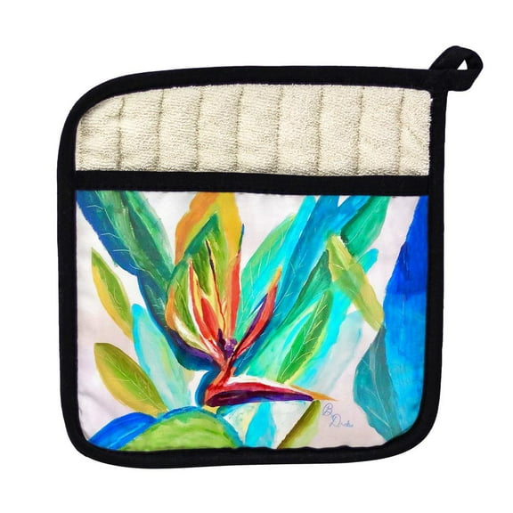 Betsy Drake Interiors Bird of Paradise Pot Holder