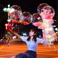 thumbnail image 5 of Shop Clearance! LED Luminous Balloon Rose Bouquet Transparent Bobo Ball Rose Valentines Day Gift Birthday Party Wedding Decoration Balloons, 5 of 6