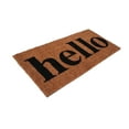 thumbnail image 4 of Calloway Mills 110761224 Hello Doormat Natural/Black 12" x 24", 4 of 4