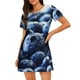 thumbnail image 1 of Fotbe Blueberry Bata de Dormir para Mujer con Estampado, Camisón de Algodón de Manga Corta, Ropa de Dormir Casual, 1 of 6