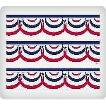 Patriotic Banner Edible Icing Image Cake Border Strips