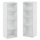 thumbnail image 5 of HOWEN Book Shelf, 8-Tier Bookshelf, Bookcase with Open Shelf, 9.3 x 11.8 x 70.9, for Living Room, Bedroom, Home Office, White, 5 of 5