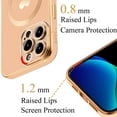 thumbnail image 3 of Magnetic Case for iPhone 14 Pro Case for Women Men [ Compatible with MagSafe ], Cute Love Heart Soft Back Cover Raised Full Camera Lens Protection Phone Case (6.1") - Pink, 3 of 12
