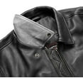 thumbnail image 5 of First Mfg Co - Moto Bomber - Mens Motorcycle Biker Jacket - Leather (US, Alpha, 5X-Large, Regular, Regular, Black White), 5 of 5