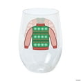 thumbnail image 2 of Ugly Sweater Stemless Wine Glasses - Party Supplies - 6 Pieces, 2 of 2