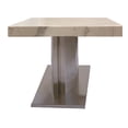 thumbnail image 3 of Coffee Table with White and Gray Marble TOP and Stainless Steel Base, 3 of 4
