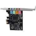 thumbnail image 1 of 5.1 Internal Sound Card for with Low Profile Bracket, 3D Stereo PCI-E, CMI8738 Chip 32/64 Bit Sound Card PCI, 1 of 5