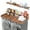 Rustic Brown, variant on ADVWIN 54" Washer Dryer Countertop with 2-Layer Shelves and Storage Shelf, Laundry Room Countertop Set, Rustic Brown