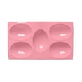 thumbnail image 3 of Silicone Egg Molds For Baking, Egg Shaped Silicone Molds For Baking, Silicone Egg Shaped Molds, 1 Pack 5 Cavity Non‑Stick Easter Egg Silicone Molds, Food‑Grade Chocolate Candy Baking Molds, 3 of 6