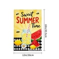thumbnail image 4 of Joocar Sweet Summer Time Garden Flag With Lemonade Watermelon And Bees For Home Outdoor Garden Yard Door Decor 12x18 inch, 4 of 5