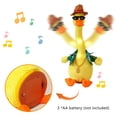 thumbnail image 4 of Juguete Divertido, Juguete De Peluche De Pato Eléctrico Con 120 Canciones Que Bailan Con Canto / Agitación / Grabación / Resplandeciente / Repitiendo Sus Palabras Juguete Interactivo De Pato Para Rega Muyoka Hogar, 4 of 6