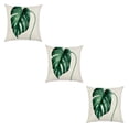 thumbnail image 1 of Moyic Fundas de cojines de hojas de lino para un ambiente relajante Fundas de cojines de sofá elegantes Funda de almohada cómoda Estilo 2 Type1 NO1, 1 of 6