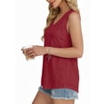 thumbnail image 2 of MOYIKO Tank Tops for Women Eyelet V Neck Trendy Sleeveless Tops Dressy Casual Flowy Summer Shirts Loose Fit, 2 of 7