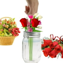 PAMINGONO 6Pcs Glass Jar Hangers for Mason Jars and Canning Jars with Wire Handles