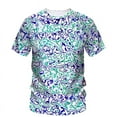 thumbnail image 1 of T-Shirt Imprimé 3d Coloré pour Hommes, Mode Décontractée, Tendance Créative, Col Rond, Manches Courtes, Ample, 1 of 5