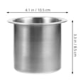 thumbnail image 2 of unbranded 2Ud Insertos Para Portavasos De Inoxidable Para Sofá Y Estable Y Elegante, 2 of 8