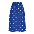 thumbnail image 5 of Luxalzxs Women Vintage Polka Dots Skirt High Waist Pleated Skirt 1950s Midi A-Line Casual Flared Skirts for Party Work and Everyday Wear, 5 of 6