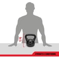 thumbnail image 5 of RBX Cement Kettlebell with Shock-Proof Plastic Coating for CrossFit Training, 15lb, 5 of 5