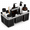 Black/Siver, variant on Plastic Shower Dorm: Portablening & With Handle 4 Dividedpartments All-side Drainrigid Basket Tote For College Dorm Bathroome Bla