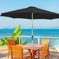thumbnail image 4 of 6.5FT Patio Umbrella Replacement Canopy, Market Umbrella Top, Outdoor Table Umbrella Canopy for 6 Ribs, Canopy Only (Black), 4 of 5